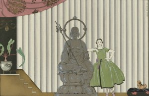 Mademoiselle Spinelly chez elle by George Barbier Oil Painting