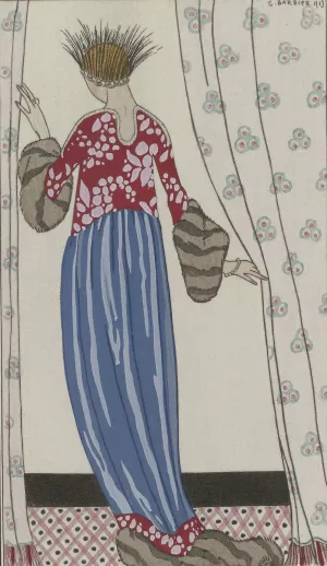 Manteau de Theatre Oil painting by George Barbier