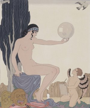 Muse by George Barbier Oil Painting