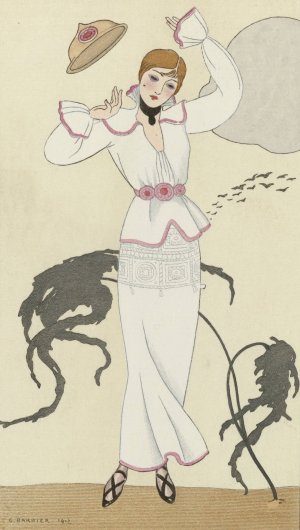 Robe de drap blanc by George Barbier Oil Painting