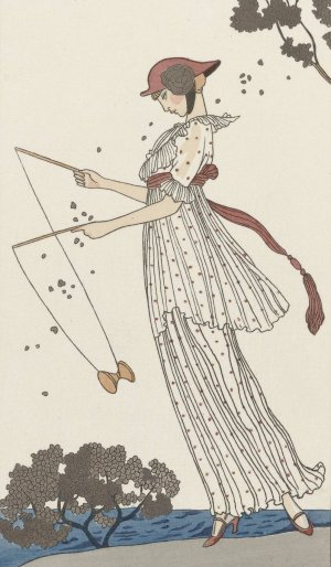 Robe de linon imprime by George Barbier Oil Painting