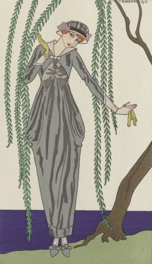 Robe de taffetas by George Barbier Oil Painting