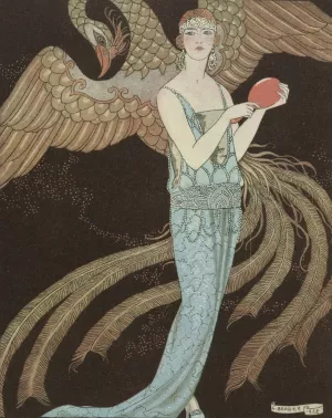 Sortileges; Robe du soir, de Beer by George Barbier Oil Painting