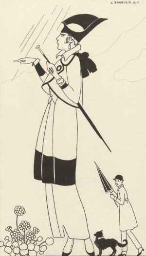 Tailleur de ratin by George Barbier Oil Painting