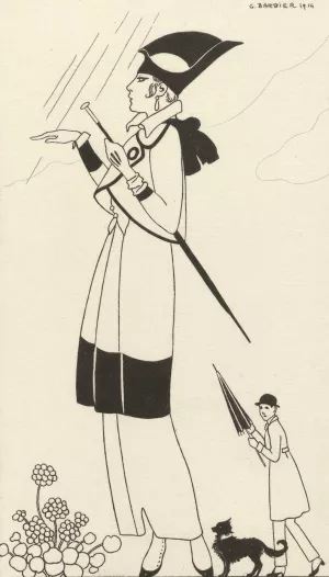 Tailleur de ratin by George Barbier Oil Painting