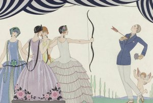 Visez au coeur, belles dames! by George Barbier Oil Painting