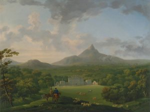 Powerscourt, County Wicklow, Ireland by George Barret Oil Painting