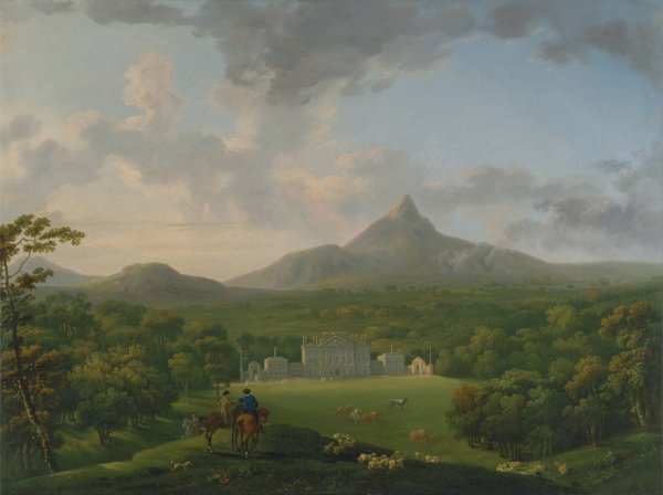 Powerscourt, County Wicklow, Ireland  by George Barret - Hand-Painted Oil Painting Reproduction