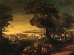 View of Baltimore from Howard's Park Oil painting by George Beck