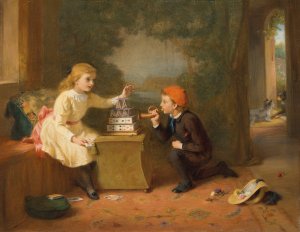 Storming the Castle by George Bernard O'Neill Oil Painting