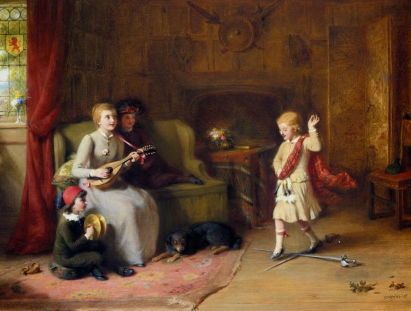 Main Product Photo of The Sword Dance Painting by George Bernard O'Neill