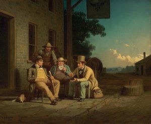 Canvassing for a Vote by George Caleb Bingham Oil Painting