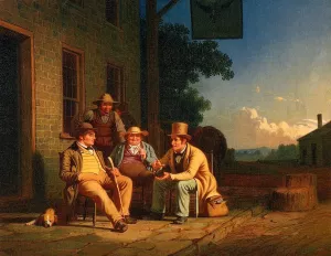 Canvassing for a Vote by George Caleb Bingham - Oil Painting Reproduction