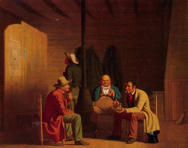 Country Politician by George Caleb Bingham - Hand-Painted Oil Painting Reproduction