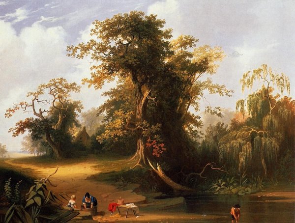 Main Product Photo of Landscape: Rural Scene Painting by George Caleb Bingham