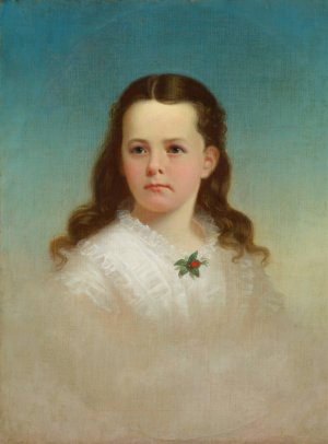 Miss Julia Eveline Drennon Oil painting by George Caleb Bingham