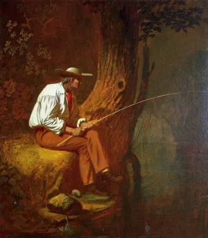 Mississippi Fisherman painting by George Caleb Bingham