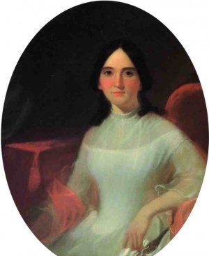 Portrait of Mrs. George Caleb Bingham nee. Eliza K. Thomas by George Caleb Bingham Oil Painting