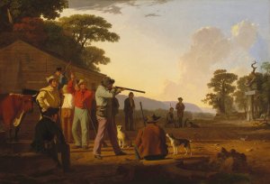 Shooting for the Beef by George Caleb Bingham Oil Painting