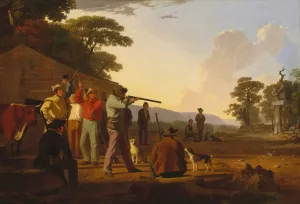 Shooting for the Beef by George Caleb Bingham Oil Painting