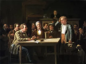 The Puzzled Witness by George Caleb Bingham - Oil Painting Reproduction