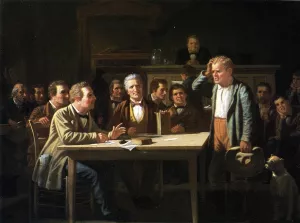 The Puzzled Witness by George Caleb Bingham Oil Painting
