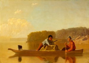 The Trappers'Return by George Caleb Bingham Oil Painting