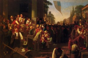 The Verdict of the People by George Caleb Bingham Oil Painting