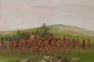 Archery of The Mandan by George Catlin Oil Painting