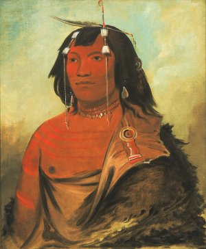 Bi-eets-Ee-Cure, Very Sweet Man by George Catlin Oil Painting