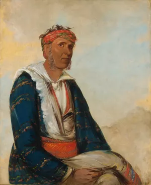 Col-Lee, a Band Chief by George Catlin Oil Painting
