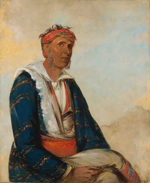 Main Product Photo of Col-Lee, a Band Chief  Painting by George Catlin