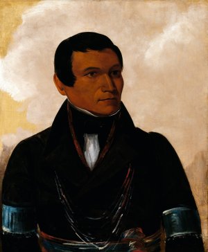 Cu-Sick, Son of The Chief by George Catlin Oil Painting