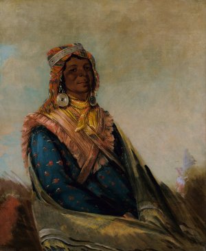 Hol-Te-Mal-Te-Tez-Te-Neek-Ee, Sam Perryman by George Catlin Oil Painting