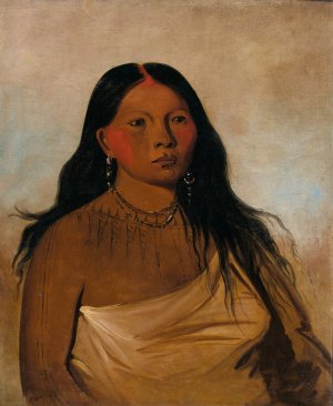 Kah-Kee-Tsee, Thighs, a Wichita Woman by George Catlin Oil Painting