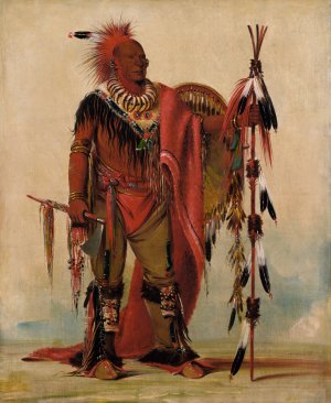 Kee-O-Kuk, The Watchful Fox, Chief of The Tribe by George Catlin Oil Painting