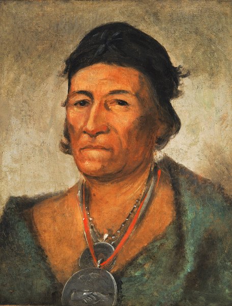 Main Product Photo of Ko-Man-I-Kin, Big Wave, An Old And Distinguished Chief  Painting by George Catlin