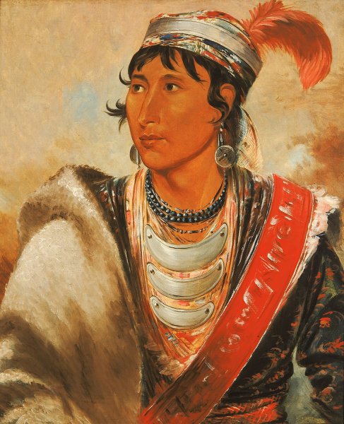 Main Product Photo of Lah-shee, The Licker, called 'Creek Billy' Painting by George Catlin