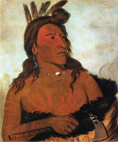 Main Product Photo of Little Bear, Hunkpapa Brave Painting by George Catlin