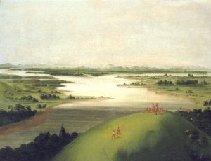Mouth Of The Platte River, 900 Miles Above St. Louis by George Catlin Oil Painting
