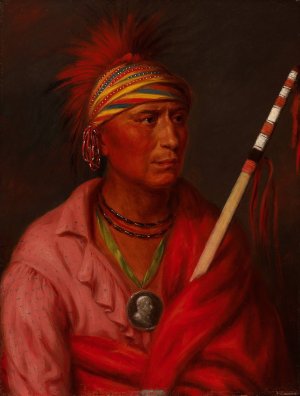 No Heart by George Catlin Oil Painting