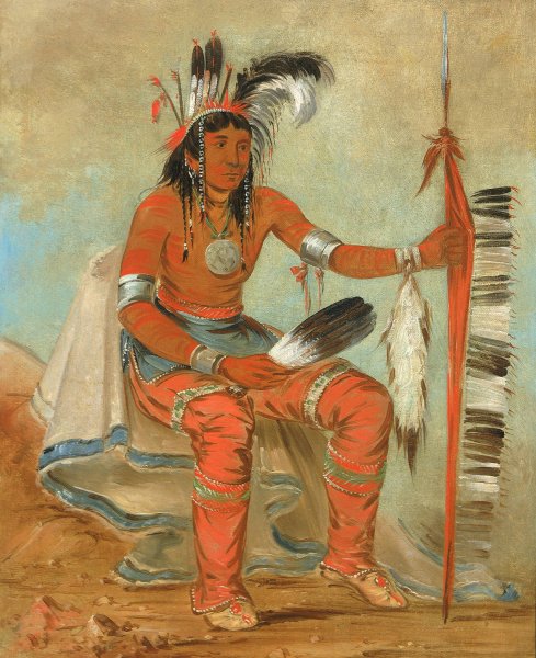 Main Product Photo of O'n-daig, The Crow, a Dandy  Painting by George Catlin