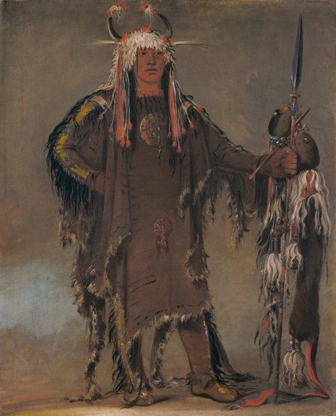 Main Product Photo of Peh-To-Pe-Kiss, Eagle's Ribs, a Piegan Chief  Painting by George Catlin