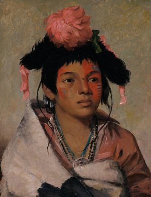Tcha-Kauk-O-Ko-Maugh, Great Chief, a Boy by George Catlin Oil Painting