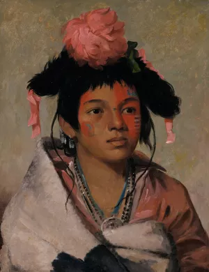 Tcha-Kauk-O-Ko-Maugh, Great Chief, a Boy by George Catlin Oil Painting