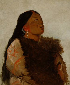 Wife of The Six by George Catlin Oil Painting