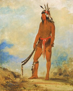 Won-De-Tow-A, The Wonder by George Catlin Oil Painting