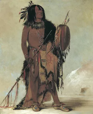 Wun-nes-tou, White Buffalo, an Aged Medicine Man by George Catlin Oil Painting