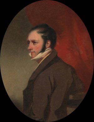 A Man Called W. C. Hunter by George Chinnery Oil Painting
