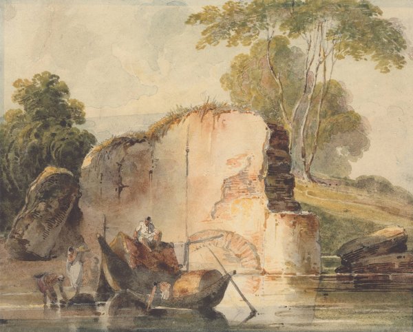 Main Product Photo of A River Scene Painting by George Chinnery